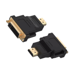 ADAPTADOR GENERICO DE VIDEO HDMI MACHO-2 DVI HEMBRA