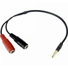 ADAPTADOR SATELLITE USB PARA MICROFONO Y AURICULAR