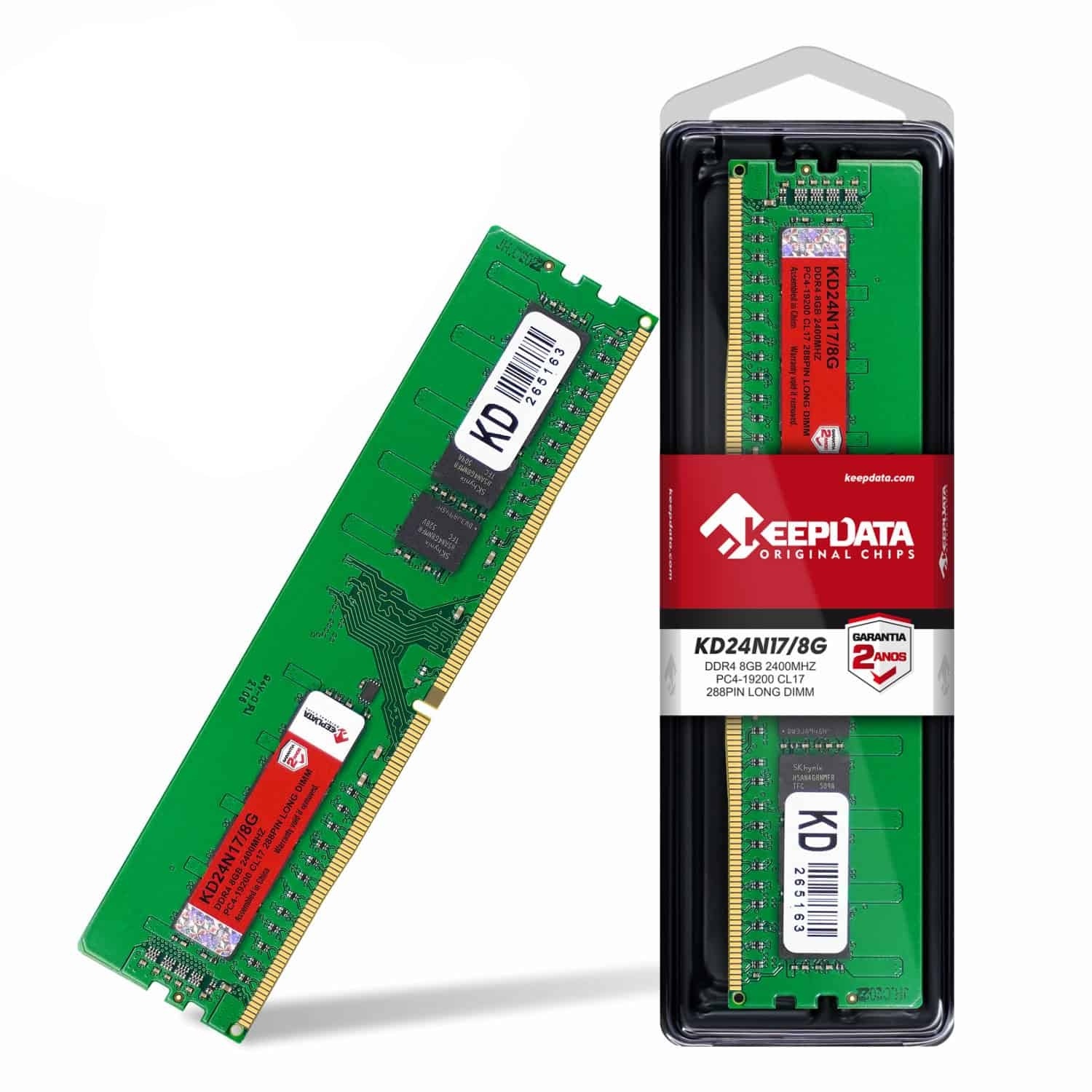 KV34246 MEMORIA RAM KEEPDATA 8GB DDR4-PC-2400-KD24N17 8G - Imagen 1