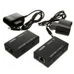 ADAPTADOR GENERICO DE VIDEO EXTENDER-RJ45-HDMI-60METROS CON FUENTE