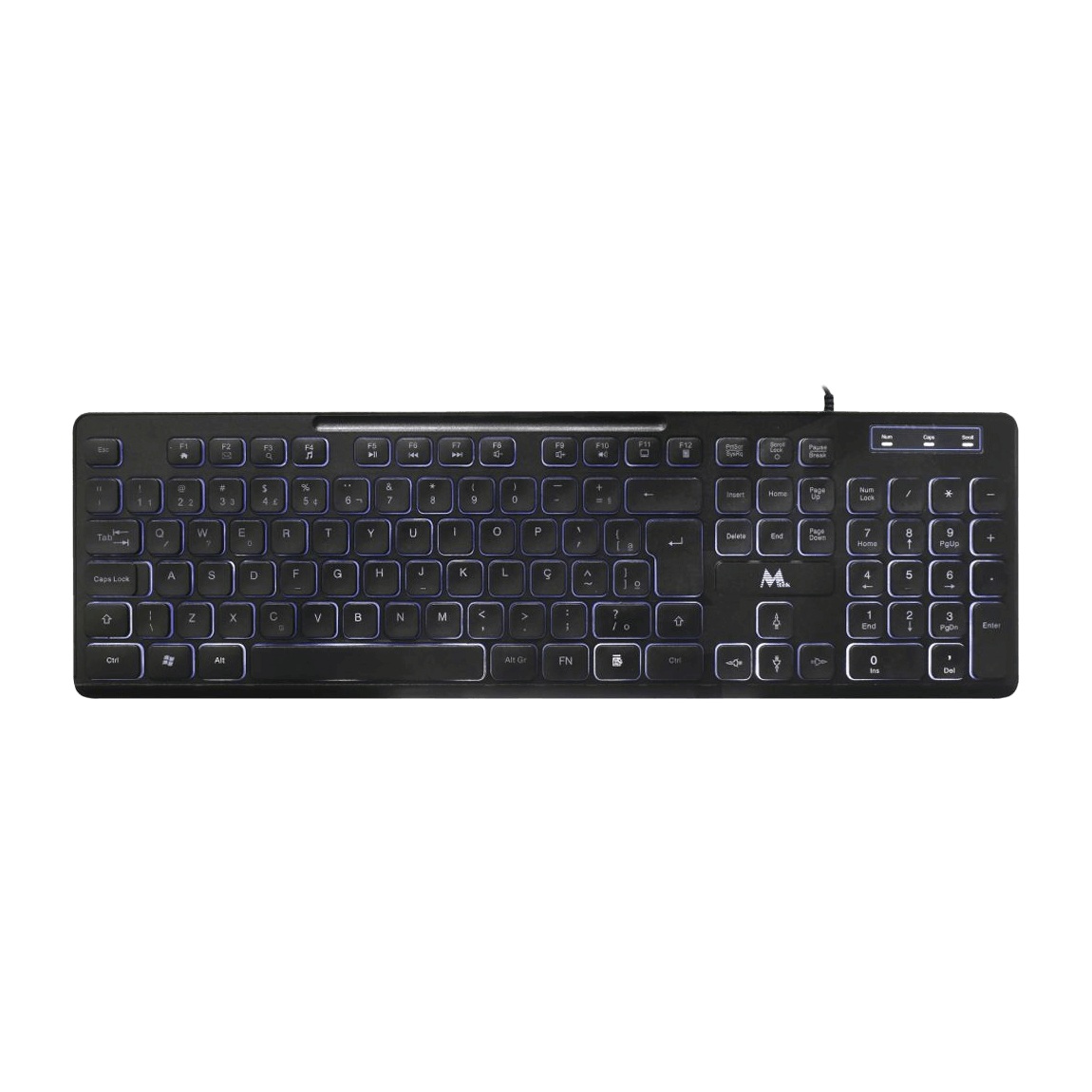 KV36220 TECLADO MTEK USB KB7269L-ESP TECLADO USB LIGHT SLIM - Imagen 1