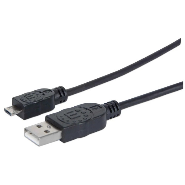 CABLE MANHATTAN P TELEFONO USB A MICRO USB 1.8M NEGRO