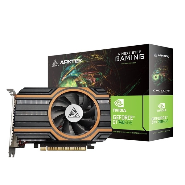 TARJETA DE VIDEO ARKTEK 4GB GT 740 CYCLOPS HDMI VGA DVI 128BITS