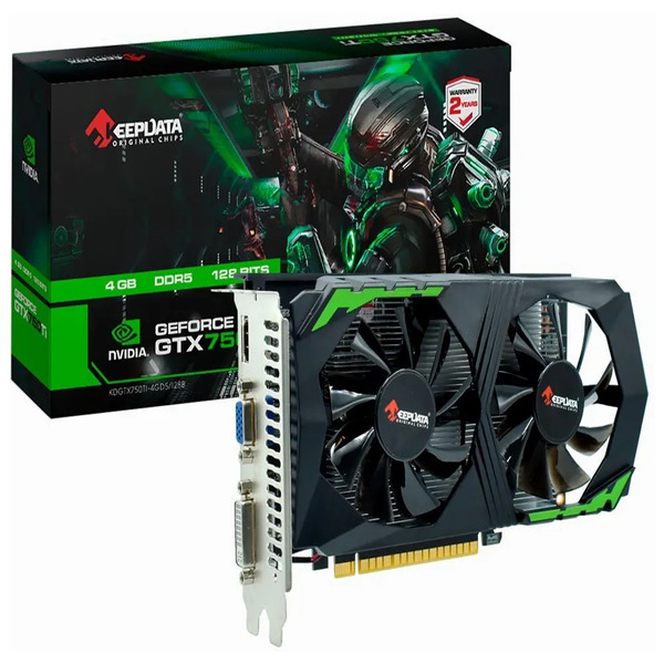 TARJETA DE VIDEO DUEX 4GB GTX750TI 1020MHZ 128BIT DDR5 DVI HDMI VGA GTX750TI