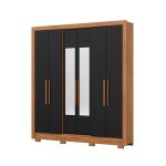 ROPERO ABBA 6 PUERTAS DOMANI NOT CARBALLO NEGRO