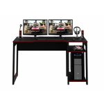 MESA MECAL P COMPUTADORA GAMER-ME41520001-NEGRO ROJO