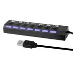 HUB SATELLITE 7 PORT A-HUB16 NEGRO 7 PUERTOS USB 2.0