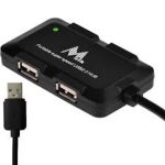 HUB MTEK 4 PORT HB-8102B 4P USB 2.0 PORTATIL BLACK