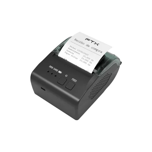 KV38986 IMPRESORA FTX TERMICA RECIBOS 2´´ TDR058BT PORTATIL USB BT NEGRO - Imagen 1