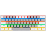 TECLADO REDRAGON GAMER K617 RGB FIZZ GREY WHITE