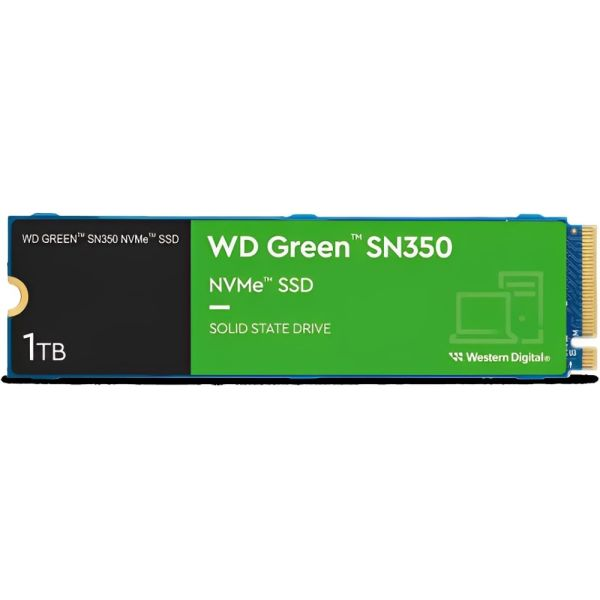 KV39176 DISCO DURO SOLIDO WESTERN DIGITAL 1TB M.2 GREEN SN350 2280 NVME WDS100T3G0C 3200 3000 MB S - Imagen 1