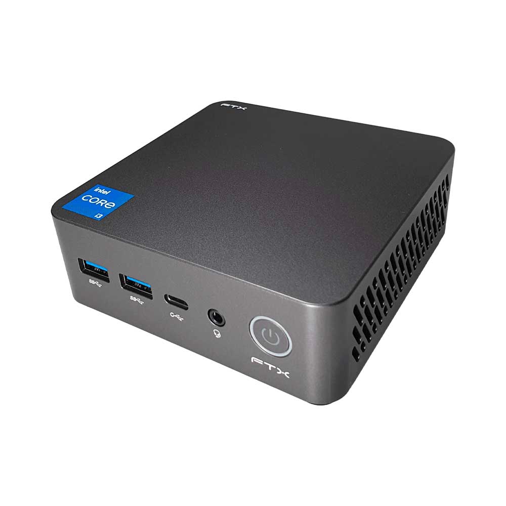 FX140157.png COMPUTADORA FTX CUBE I3 1.2 8GB 256SSD HDMI DP WIFI W11H BT RED USB - Imagen 1